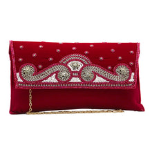 Load image into Gallery viewer, Stone Moti Work Velvet Women Clutch - myStore20202019

