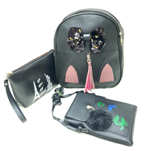 Three Piece Backpack Pouch Mobile Cover Combo - myStore20202019