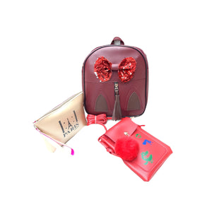 Three Piece Backpack Pouch Mobile Cover Combo - myStore20202019