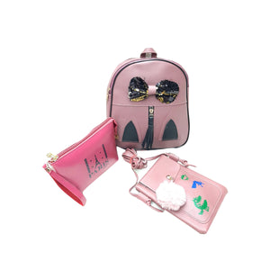Three Piece Backpack Pouch Mobile Cover Combo - myStore20202019
