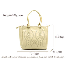 Load image into Gallery viewer, Three Zip CutWork Women Hand Bag - myStore20202019
