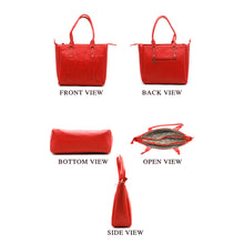 Load image into Gallery viewer, Three Zip CutWork Women Hand Bag - myStore20202019
