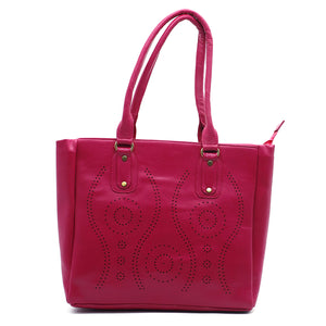 Three Zip CutWork Women Hand Bag - myStore20202019