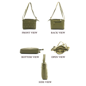 Triple Zip Football Stitch Women Sling - myStore20202019