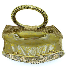 Load image into Gallery viewer, Two In One Bangle Handle Double Layer Moti Work Bridal Ladies Clutch - myStore20202019
