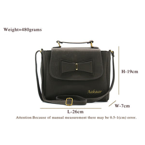 Two In One Bow Flap Women Sling Bag - myStore20202019