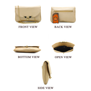 Two In One Butterfly Frame Lock Women Clutch - myStore20202019