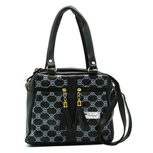 Load image into Gallery viewer, Two In One Circle Printed Double Zip Front Tag Women Sling Bag - myStore20202019
