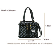 Load image into Gallery viewer, Two In One Circle Printed Double Zip Front Tag Women Sling Bag - myStore20202019
