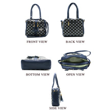 Load image into Gallery viewer, Two In One Circle Printed Double Zip Front Tag Women Sling Bag - myStore20202019
