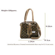 Load image into Gallery viewer, Two In One Circle Printed Double Zip Front Tag Women Sling Bag - myStore20202019
