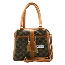 Load image into Gallery viewer, Two In One Circle Printed Double Zip Front Tag Women Sling Bag - myStore20202019
