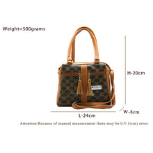 Load image into Gallery viewer, Two In One Circle Printed Double Zip Front Tag Women Sling Bag - myStore20202019
