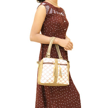 Load image into Gallery viewer, Two In One Circle Printed Double Zip Front Tag Women Sling Bag - myStore20202019
