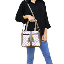 Load image into Gallery viewer, Two In One Circle Printed Double Zip Front Tag Women Sling Bag - myStore20202019
