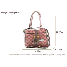 Load image into Gallery viewer, Two In One Circle Printed Double Zip Front Tag Women Sling Bag - myStore20202019
