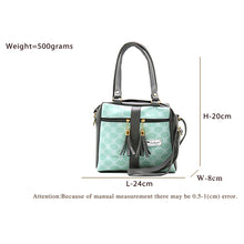 Load image into Gallery viewer, Two In One Circle Printed Double Zip Front Tag Women Sling Bag - myStore20202019
