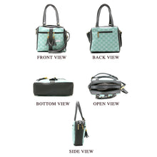 Load image into Gallery viewer, Two In One Circle Printed Double Zip Front Tag Women Sling Bag - myStore20202019
