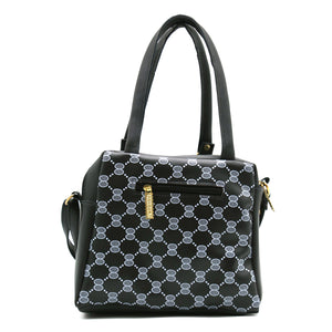Two In One Circle Printed Double Zip Front Women Sling Bag - myStore20202019