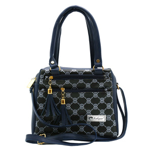 Two In One Circle Printed Double Zip Front Women Sling Bag - myStore20202019