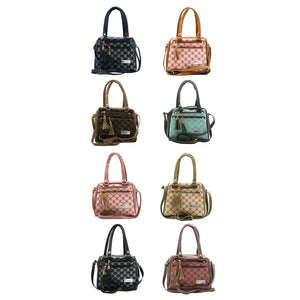Two In One Circle Printed Double Zip Front Women Sling Bag - myStore20202019