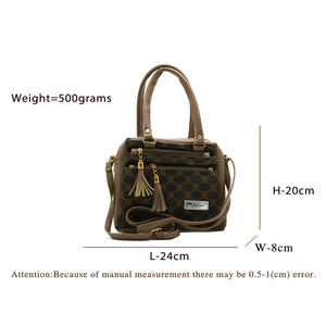 Two In One Circle Printed Double Zip Front Women Sling Bag - myStore20202019