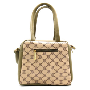 Two In One Circle Printed Double Zip Front Women Sling Bag - myStore20202019