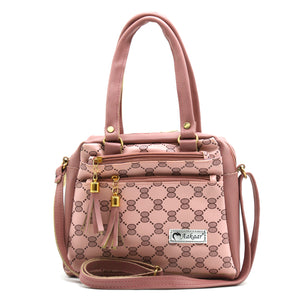 Two In One Circle Printed Double Zip Front Women Sling Bag - myStore20202019