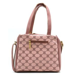 Two In One Circle Printed Double Zip Front Women Sling Bag - myStore20202019