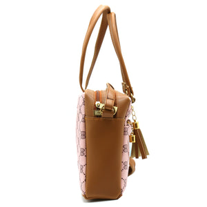 Two In One Circle Printed Double Zip Front Women Sling Bag - myStore20202019