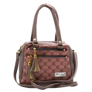 Two In One Circle Printed Double Zip Front Women Sling Bag - myStore20202019