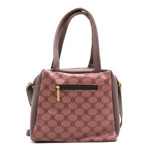 Two In One Circle Printed Double Zip Front Women Sling Bag - myStore20202019
