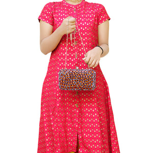 Two In One Color Pebels Women Clutch - myStore20202019