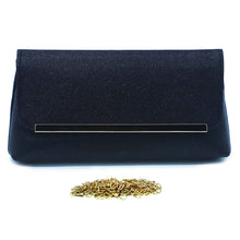 Load image into Gallery viewer, Two In One Designer Frame Flap Shimmer Clutch - myStore20202019
