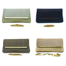 Load image into Gallery viewer, Two In One Designer Frame Flap Shimmer Clutch - myStore20202019
