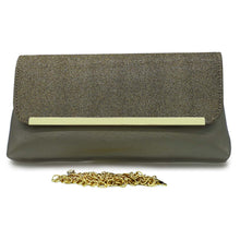 Load image into Gallery viewer, Two In One Designer Frame Flap Shimmer Clutch - myStore20202019
