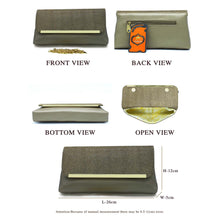 Load image into Gallery viewer, Two In One Designer Frame Flap Shimmer Clutch - myStore20202019
