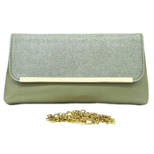 Load image into Gallery viewer, Two In One Designer Frame Flap Shimmer Clutch - myStore20202019
