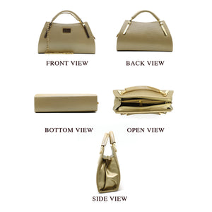 Two In One Double Handle Boat Shape Women Clutch - myStore20202019