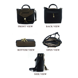 Two In One Double Handle Zip Pattern Women Sling - myStore20202019
