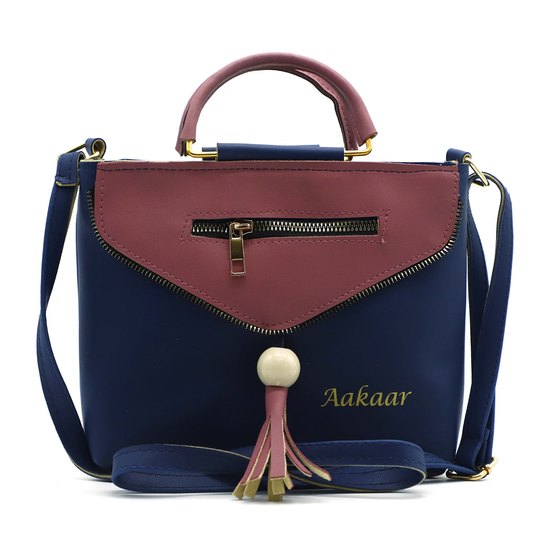 Two In One Double Handle Zip Pattern Women Sling - myStore20202019