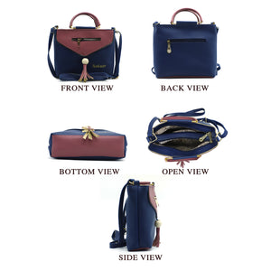 Two In One Double Handle Zip Pattern Women Sling - myStore20202019