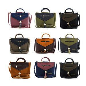 Two In One Double Handle Zip Pattern Women Sling - myStore20202019