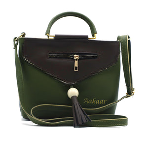Two In One Double Handle Zip Pattern Women Sling - myStore20202019