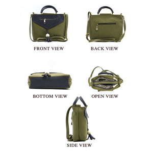 Two In One Double Handle Zip Pattern Women Sling - myStore20202019