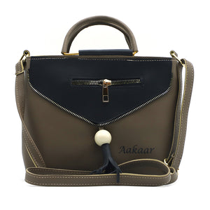 Two In One Double Handle Zip Pattern Women Sling - myStore20202019