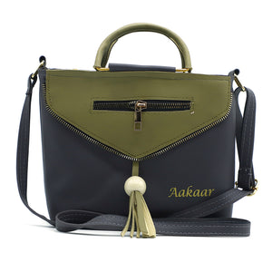 Two In One Double Handle Zip Pattern Women Sling - myStore20202019