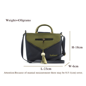 Two In One Double Handle Zip Pattern Women Sling - myStore20202019
