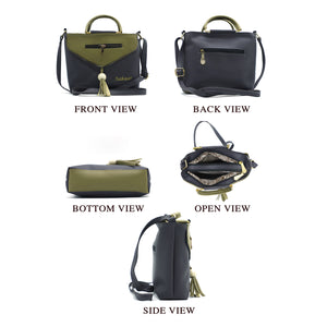 Two In One Double Handle Zip Pattern Women Sling - myStore20202019