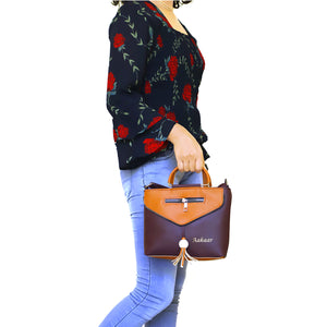 Two In One Double Handle Zip Pattern Women Sling - myStore20202019